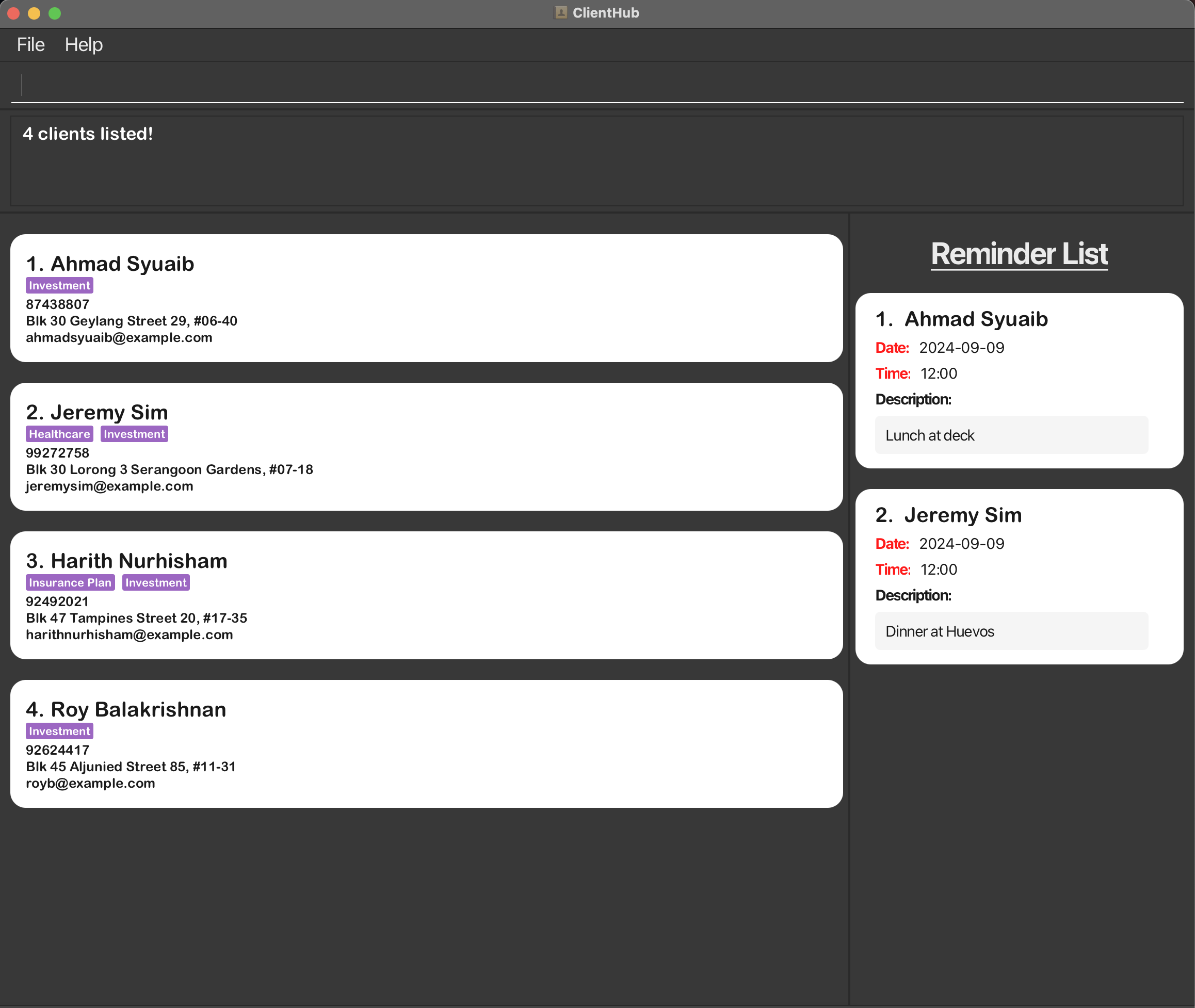 result for 'find c/Investment`